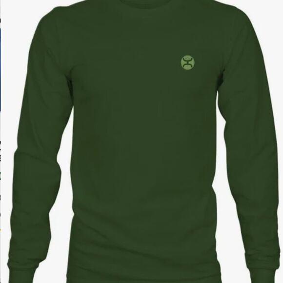 Hooey Zenith Olive Long Sleeve T Shirt 2XL - Picture 1 of 7